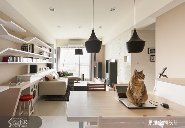 28坪新成屋(5年以下)＿北歐風客廳餐廳案例圖片＿思維空間設計有限公司＿思維_01之12
