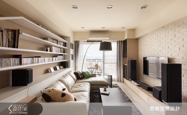 28坪新成屋(5年以下)＿北歐風客廳案例圖片＿思維空間設計有限公司＿思維_01之6