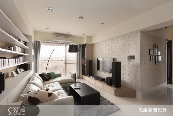 28坪新成屋(5年以下)＿北歐風客廳案例圖片＿思維空間設計有限公司＿思維_01之3
