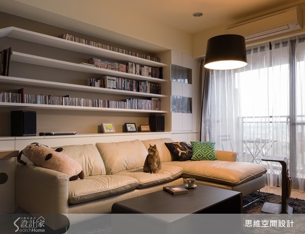 28坪新成屋(5年以下)＿北歐風客廳案例圖片＿思維空間設計有限公司＿思維_01之7