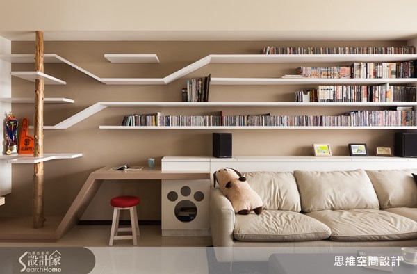 28坪新成屋(5年以下)＿北歐風客廳案例圖片＿思維空間設計有限公司＿思維_01之8