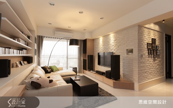 28坪新成屋(5年以下)＿北歐風玄關客廳案例圖片＿思維空間設計有限公司＿思維_01之4