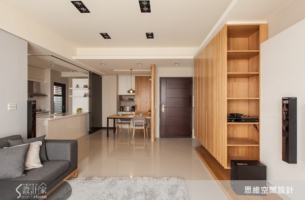 25坪新成屋(5年以下)＿療癒風玄關客廳餐廳廚房案例圖片＿思維空間設計有限公司＿思維_02之13