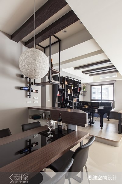 30坪新成屋(5年以下)＿現代風客廳餐廳案例圖片＿思維空間設計有限公司＿思維_09之14