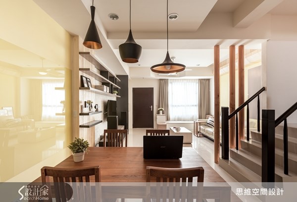 10坪新成屋(5年以下)＿北歐風客廳餐廳樓梯臥榻案例圖片＿思維空間設計有限公司＿思維_12之12