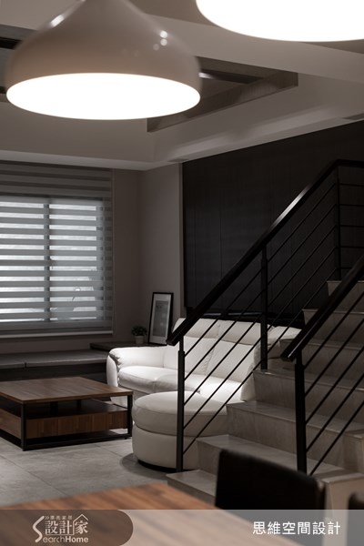 50坪新成屋(5年以下)＿人文禪風客廳樓梯臥榻案例圖片＿思維空間設計有限公司＿思維_13之10