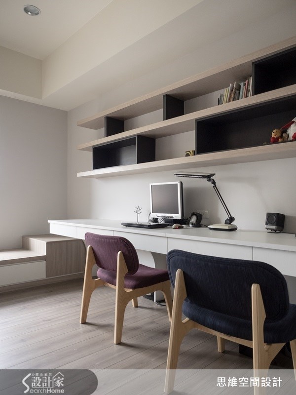35坪新成屋(5年以下)＿簡約風書房案例圖片＿思維空間設計有限公司＿思維_17之14