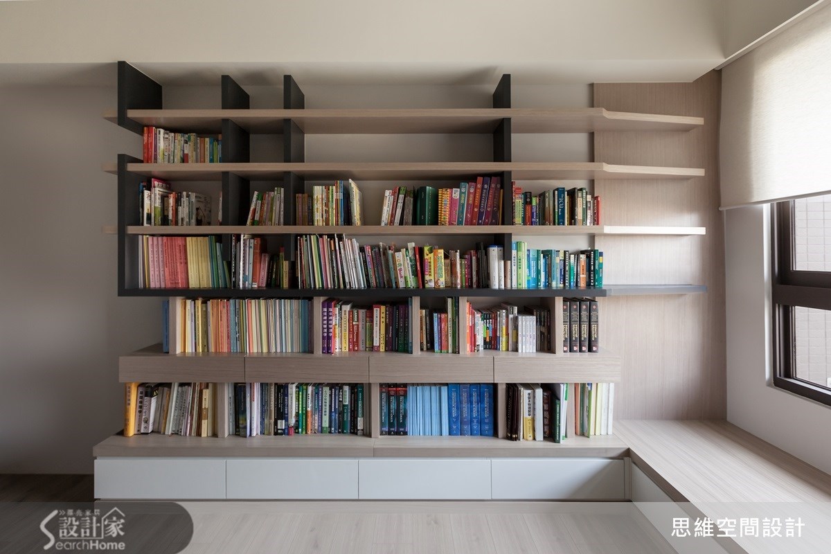 35坪新成屋(5年以下)＿簡約風書房臥榻案例圖片＿思維空間設計有限公司＿思維_17之15