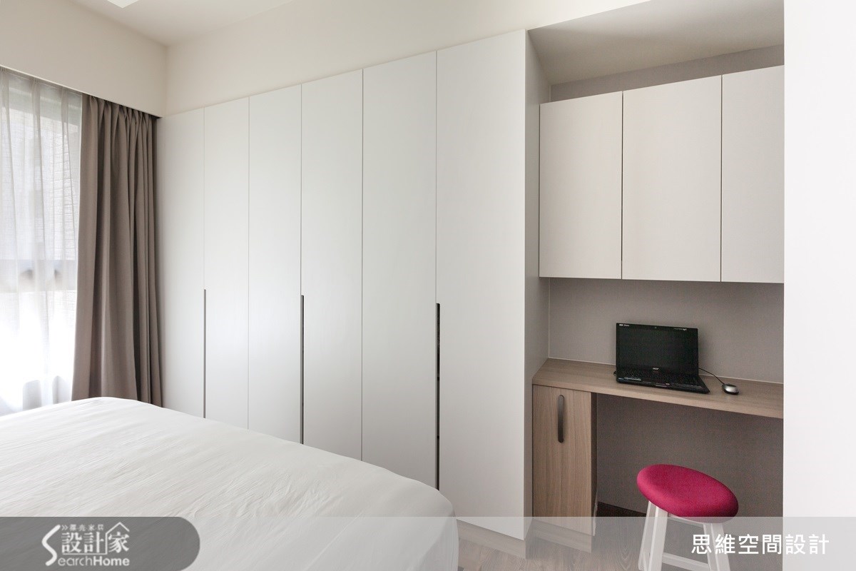 25坪新成屋(5年以下)＿簡約風臥室案例圖片＿思維空間設計有限公司＿思維_18之20