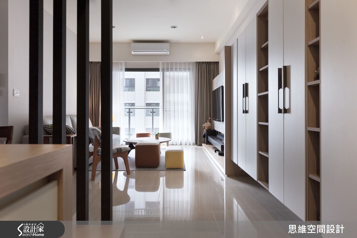 28坪新成屋(5年以下)＿北歐風玄關客廳案例圖片＿思維空間設計有限公司＿思維_19之1