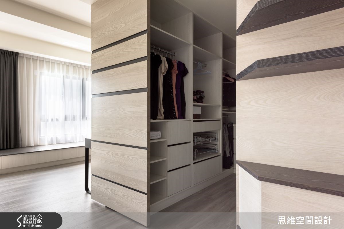 50坪新成屋(5年以下)＿現代風更衣間臥榻案例圖片＿思維空間設計有限公司＿思維_24之10