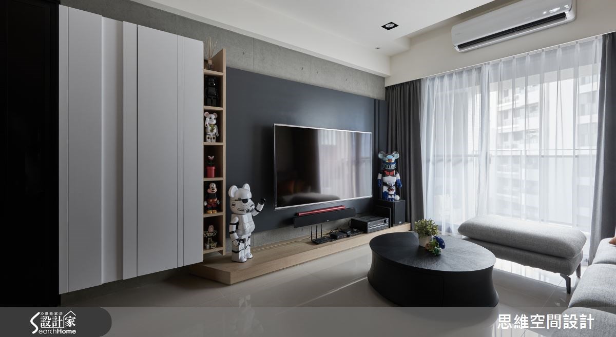25坪新成屋(5年以下)＿現代風玄關客廳案例圖片＿思維空間設計有限公司＿思維_25之1