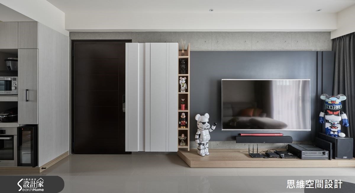 25坪新成屋(5年以下)＿現代風玄關客廳案例圖片＿思維空間設計有限公司＿思維_25之4