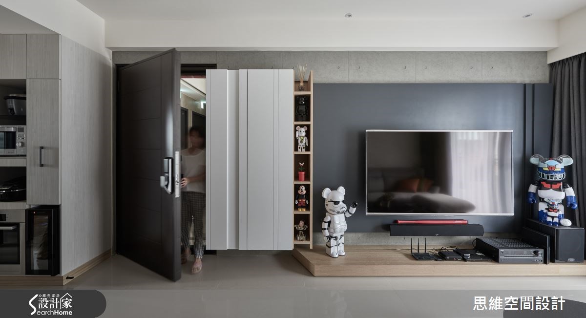 25坪新成屋(5年以下)＿現代風玄關客廳案例圖片＿思維空間設計有限公司＿思維_25之5