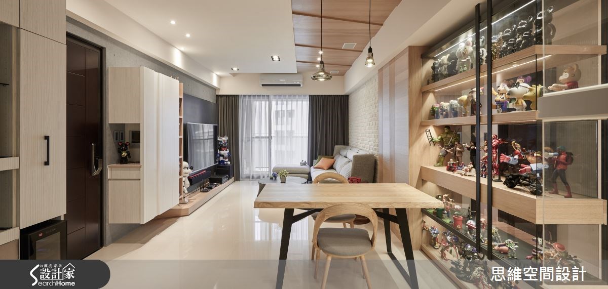 25坪新成屋(5年以下)＿現代風玄關客廳餐廳案例圖片＿思維空間設計有限公司＿思維_25之12
