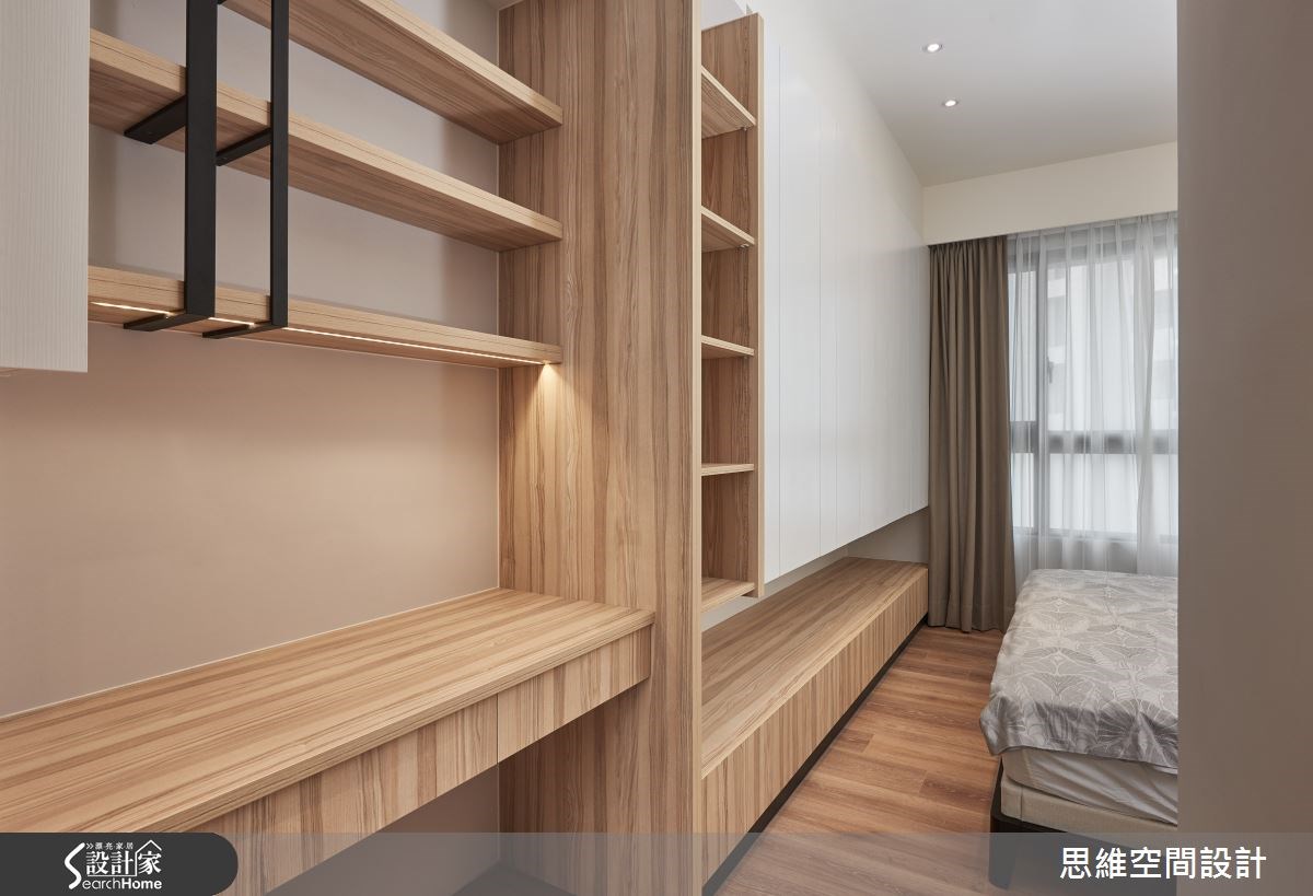 25坪新成屋(5年以下)＿現代風臥室案例圖片＿思維空間設計有限公司＿思維_25之20