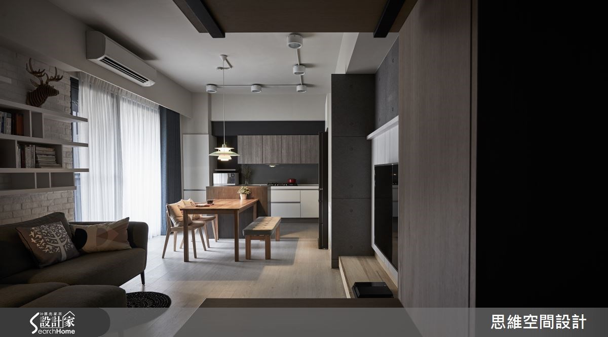 25坪新成屋(5年以下)＿現代風客廳餐廳廚房案例圖片＿思維空間設計有限公司＿思維_26之3