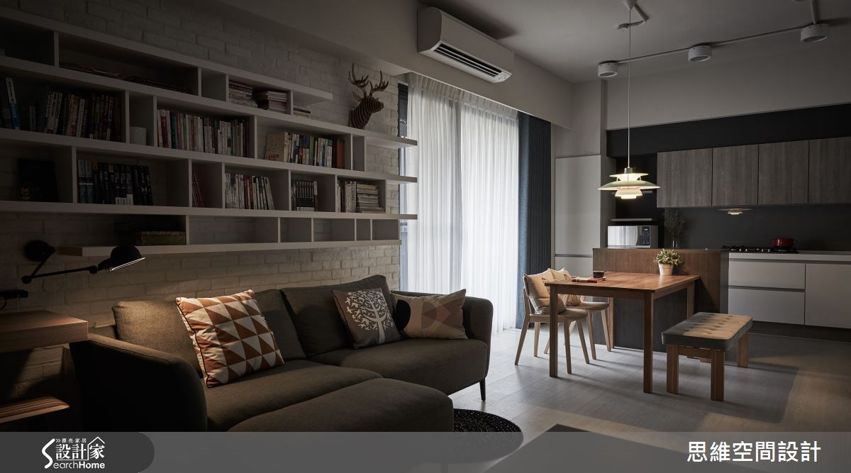 25坪新成屋(5年以下)＿現代風客廳餐廳廚房案例圖片＿思維空間設計有限公司＿思維_26之5