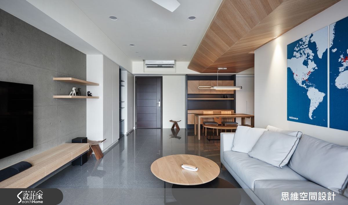 32坪新成屋(5年以下)＿簡約風玄關客廳餐廳案例圖片＿思維空間設計有限公司＿思維_27之4