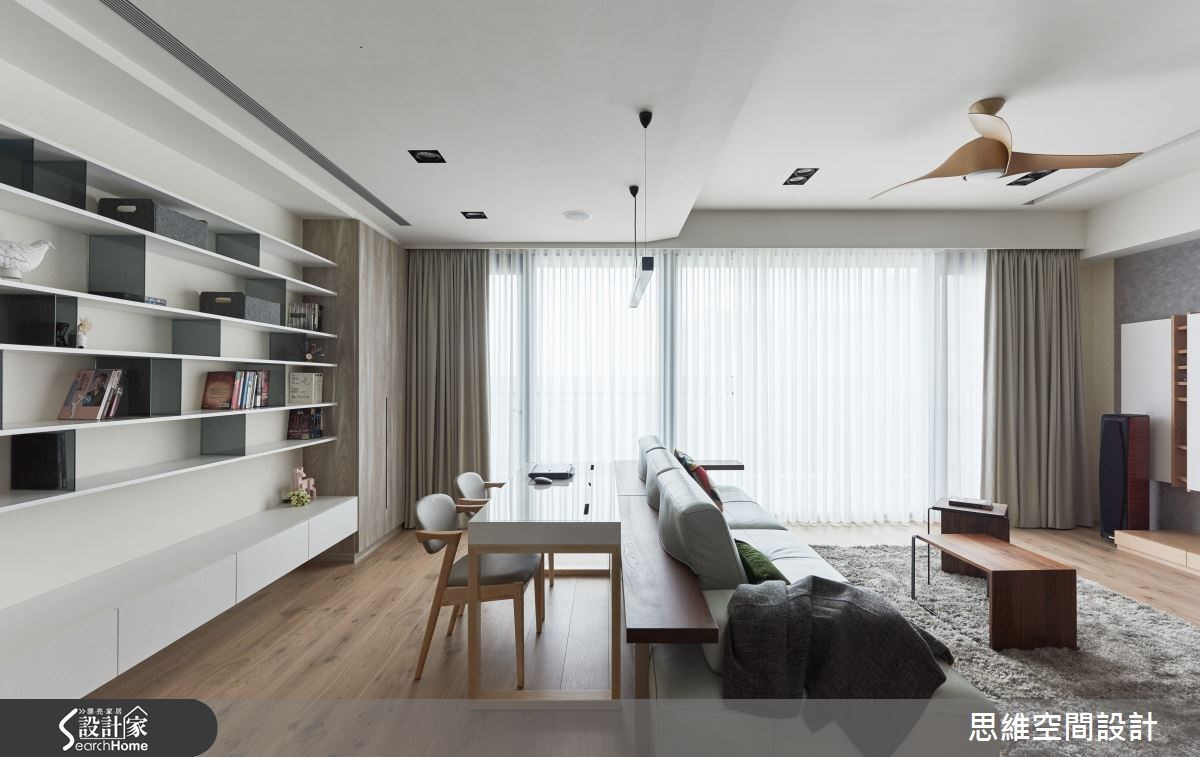 32坪新成屋(5年以下)＿簡約風客廳書房案例圖片＿思維空間設計有限公司＿思維_29之11