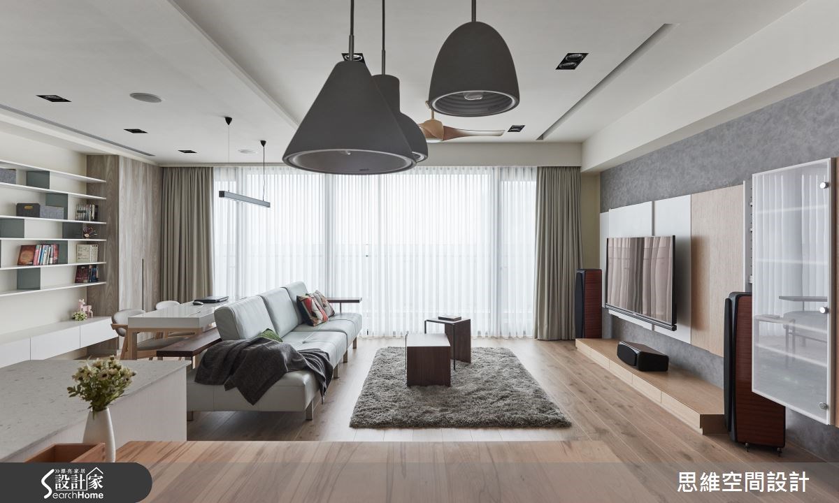 32坪新成屋(5年以下)＿簡約風客廳書房案例圖片＿思維空間設計有限公司＿思維_29之14