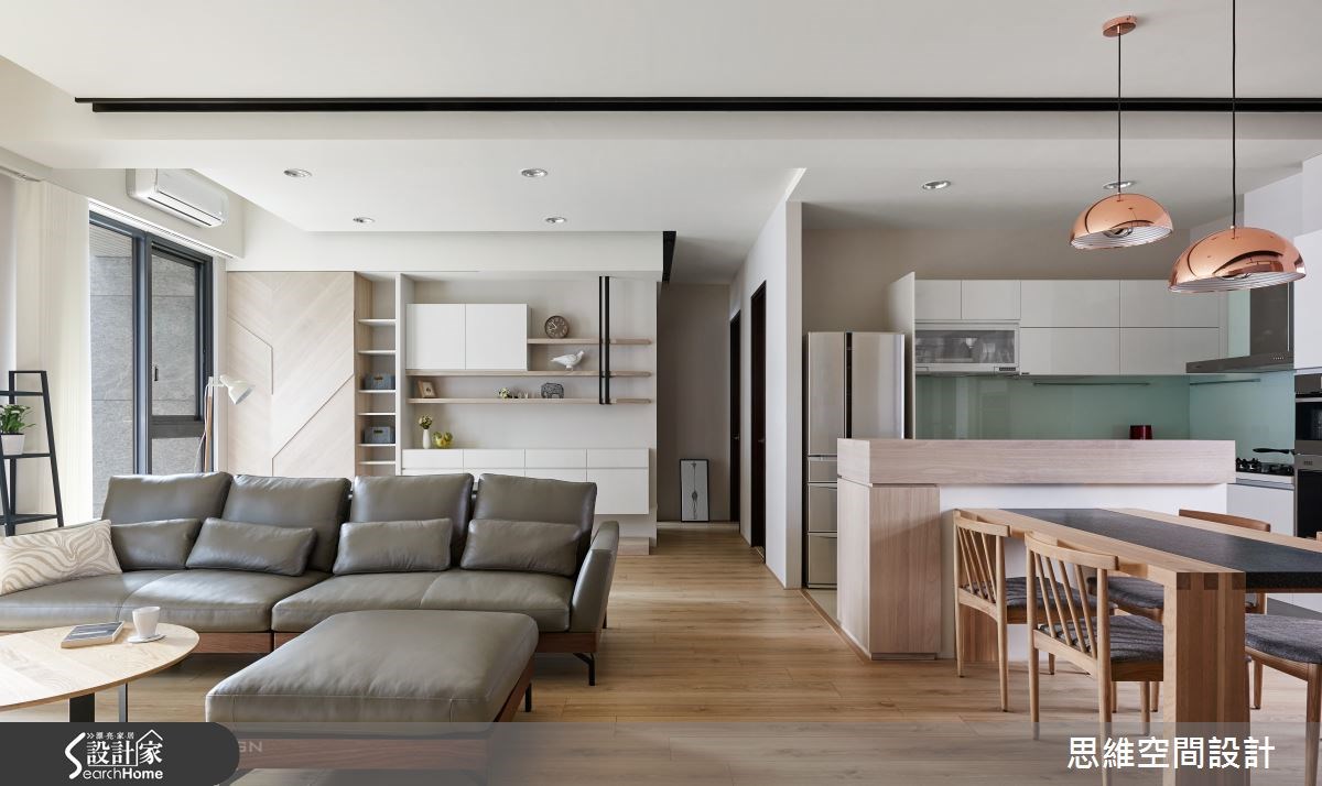 32坪新成屋(5年以下)＿簡約風客廳餐廳案例圖片＿思維空間設計有限公司＿思維_30之7