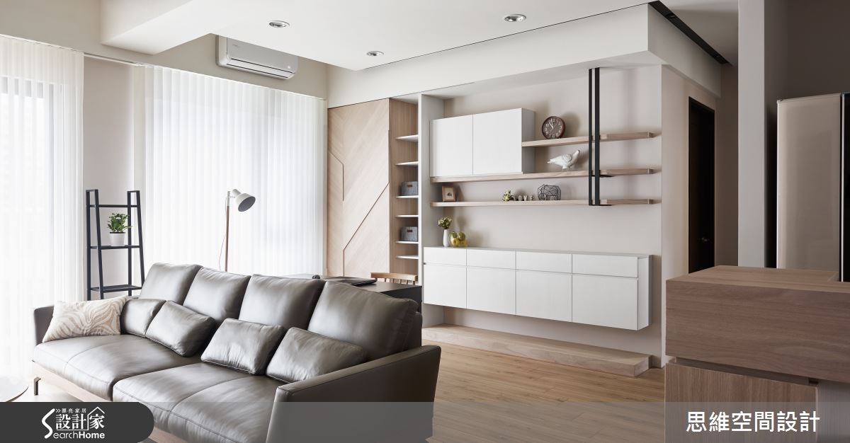 32坪新成屋(5年以下)＿簡約風客廳書房案例圖片＿思維空間設計有限公司＿思維_30之8