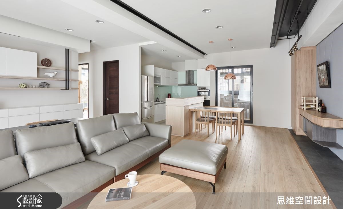 32坪新成屋(5年以下)＿簡約風客廳餐廳廚房案例圖片＿思維空間設計有限公司＿思維_30之10