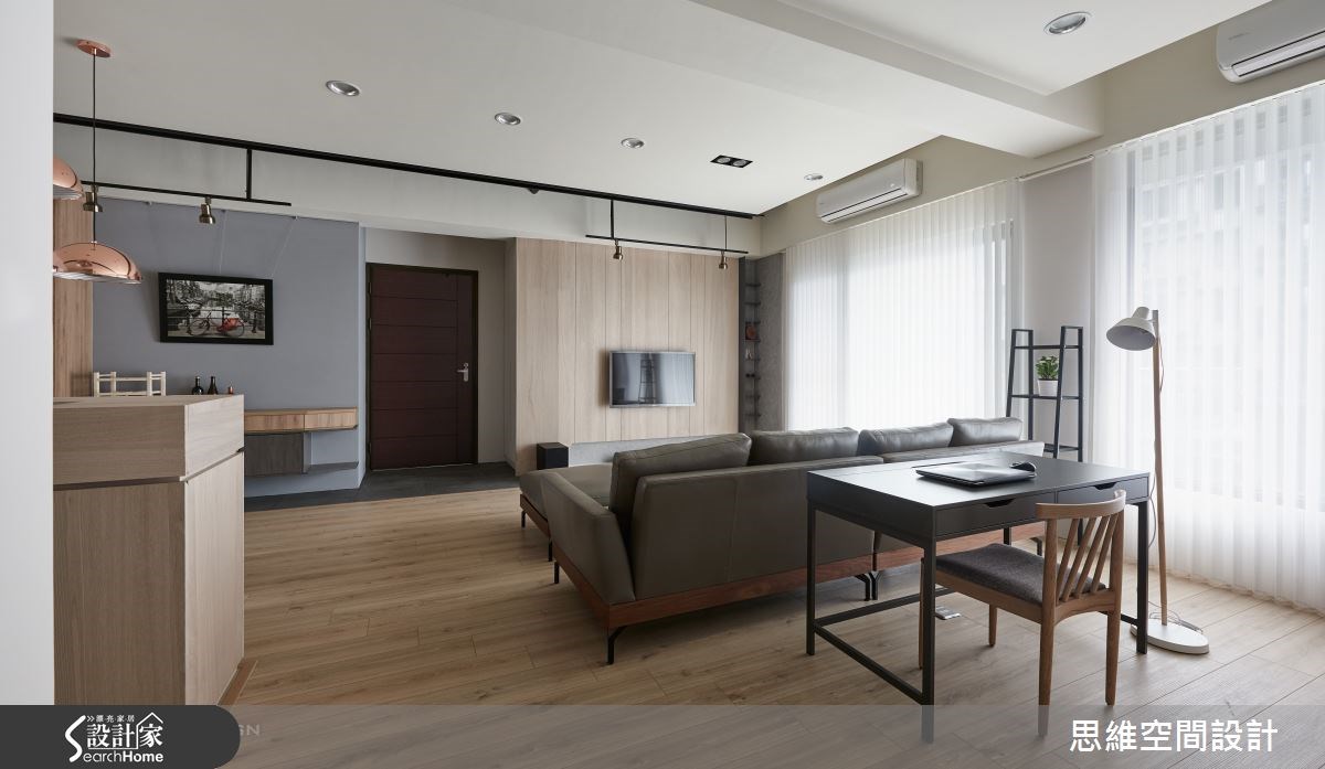 32坪新成屋(5年以下)＿簡約風客廳案例圖片＿思維空間設計有限公司＿思維_30之11