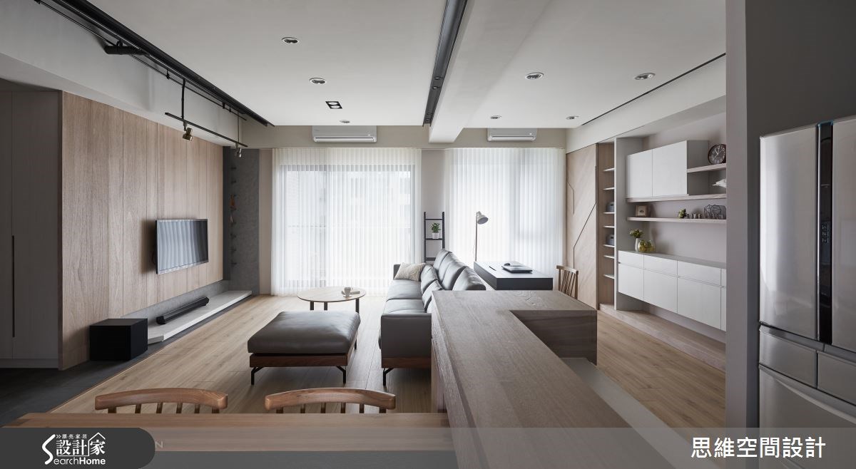 32坪新成屋(5年以下)＿簡約風客廳餐廳書房案例圖片＿思維空間設計有限公司＿思維_30之12