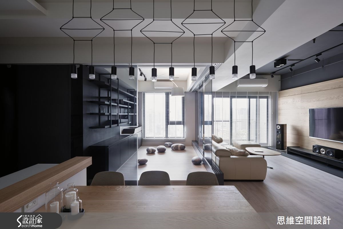 30坪新成屋(5年以下)＿現代風客廳餐廳工作區案例圖片＿思維空間設計有限公司＿思維_32之11
