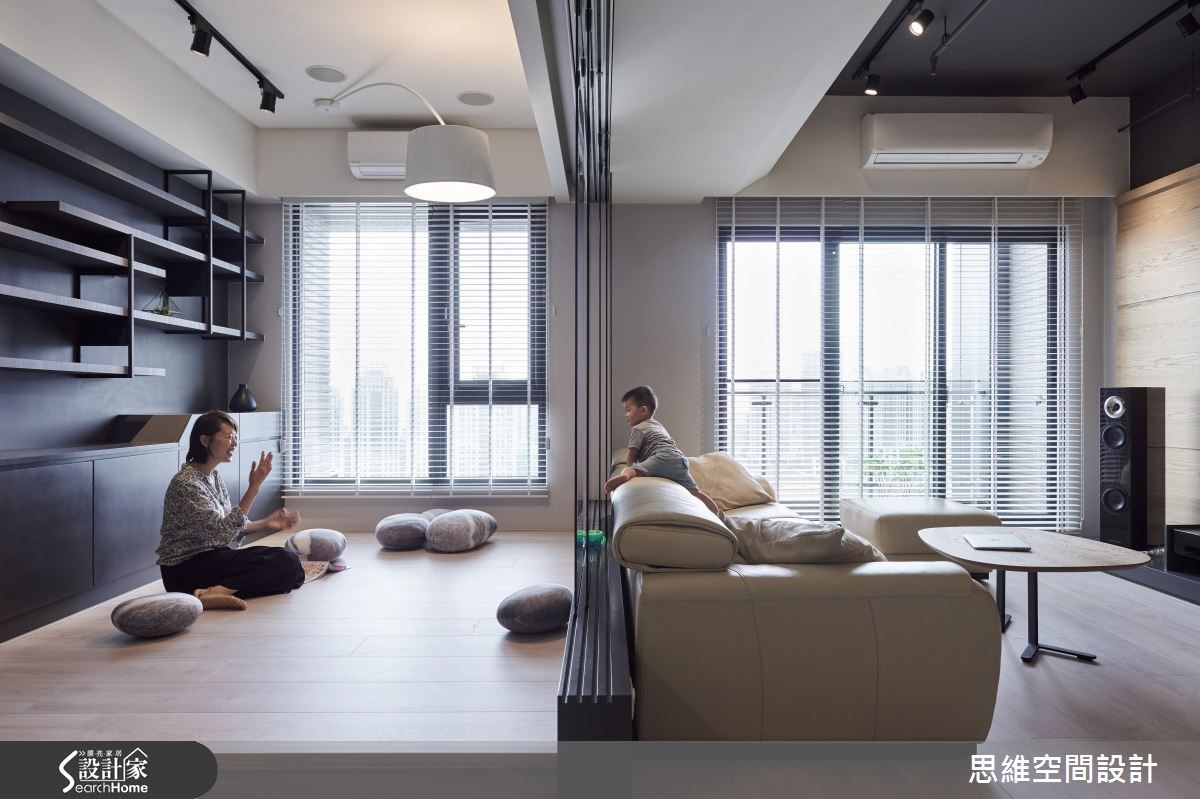 30坪新成屋(5年以下)＿現代風客廳工作區案例圖片＿思維空間設計有限公司＿思維_32之14