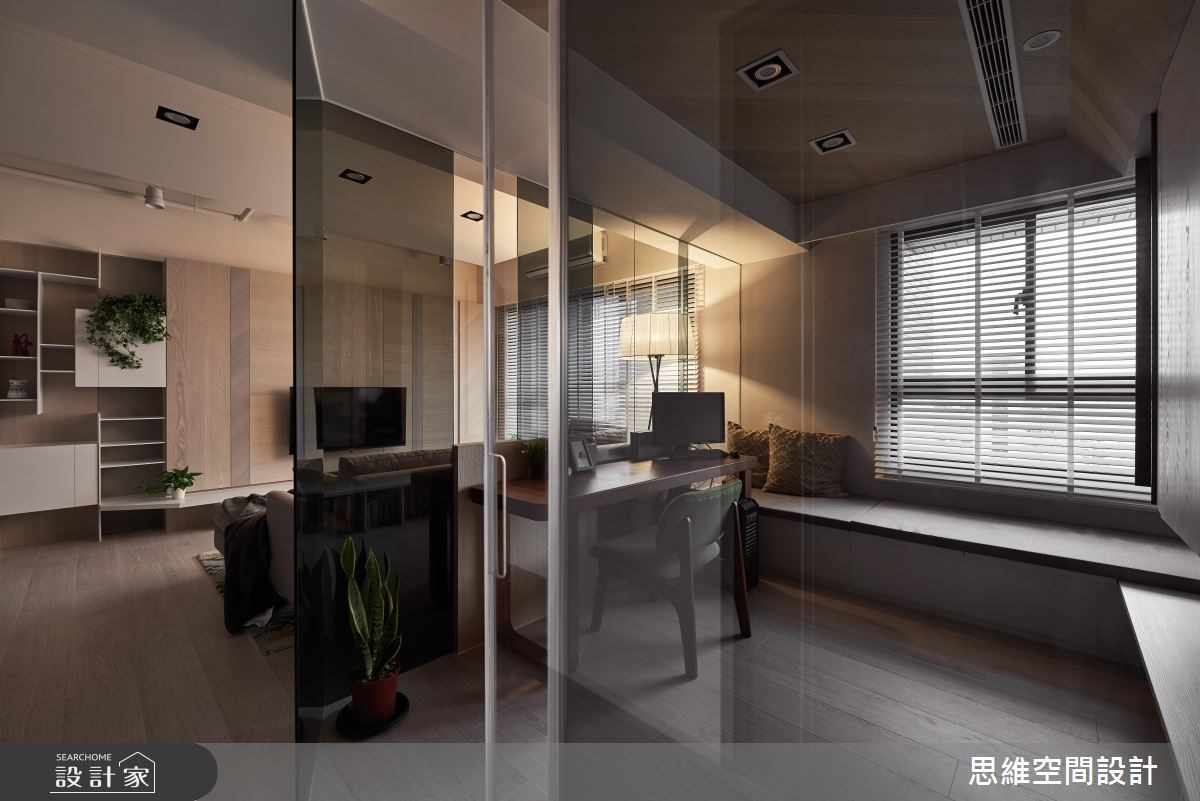 28坪新成屋(5年以下)＿現代風客廳臥榻案例圖片＿思維空間設計有限公司＿思維_35之17