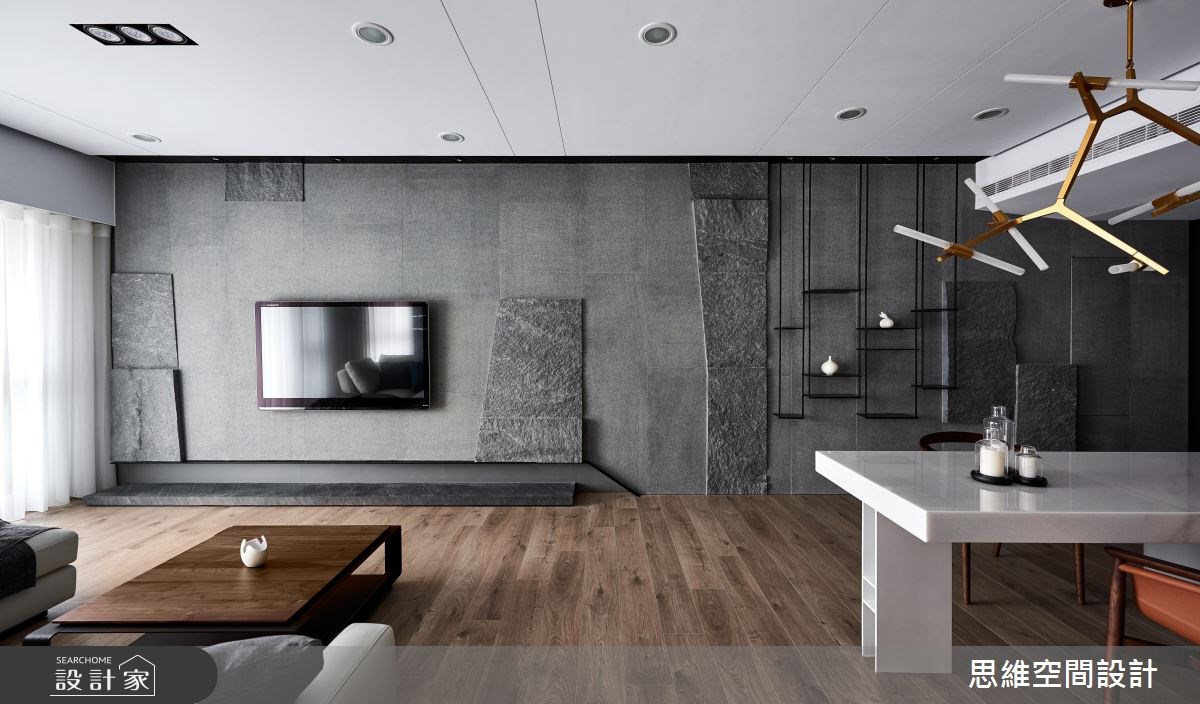 36坪新成屋(5年以下)＿現代風客廳案例圖片＿思維空間設計有限公司＿思維_36之2