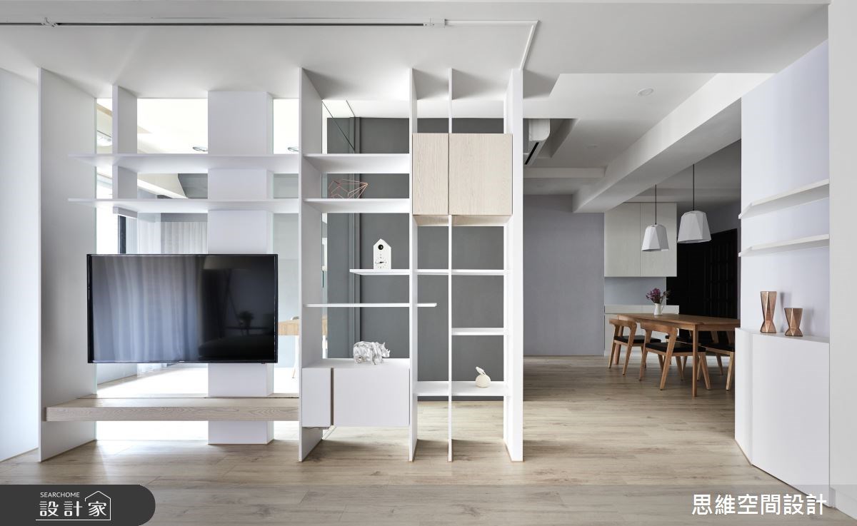 30坪新成屋(5年以下)＿現代風客廳餐廳書房案例圖片＿思維空間設計有限公司＿思維_38之5