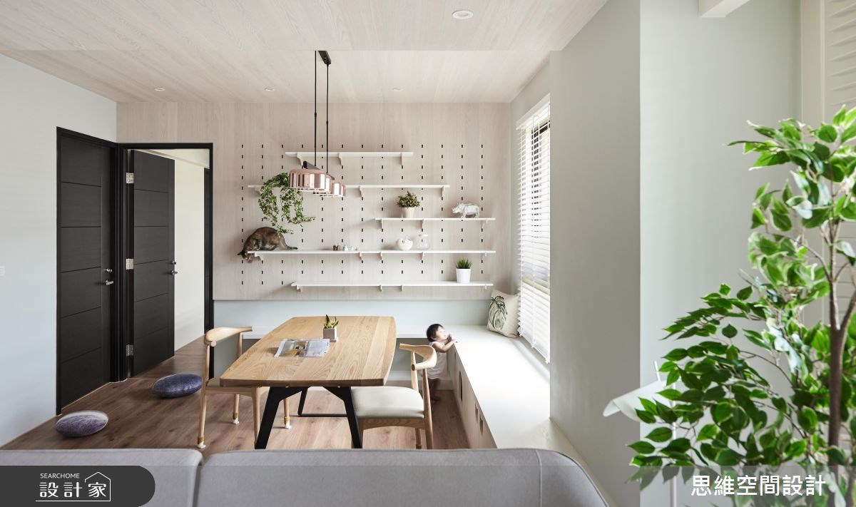 26坪新成屋(5年以下)＿北歐風餐廳臥榻案例圖片＿思維空間設計有限公司＿思維_39之3450