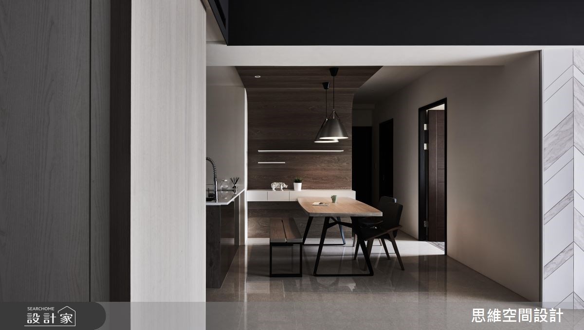 33坪新成屋(5年以下)＿現代風客廳餐廳走廊案例圖片＿思維空間設計有限公司＿思維_40之14