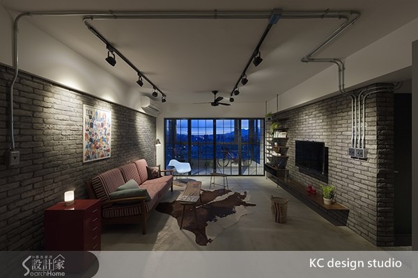 35坪老屋(16~30年)＿工業風客廳案例圖片＿KC design studio 均漢設計＿KC_01之2