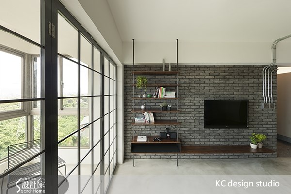 35坪老屋(16~30年)＿工業風客廳案例圖片＿KC design studio 均漢設計＿KC_01之4