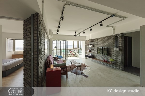 35坪老屋(16~30年)＿工業風玄關客廳案例圖片＿KC design studio 均漢設計＿KC_01之6
