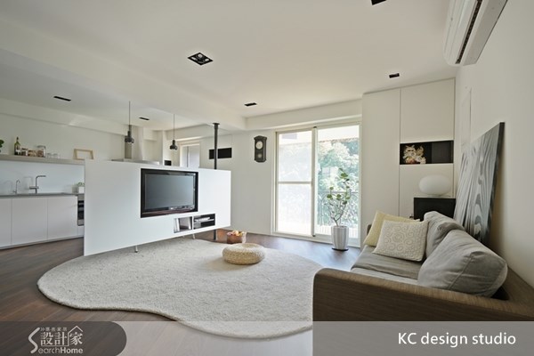 24坪中古屋(5~15年)＿北歐風客廳廚房案例圖片＿KC design studio 均漢設計＿KC_03之1