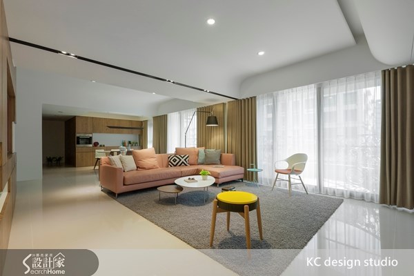 85坪新成屋(5年以下)＿簡約風客廳案例圖片＿KC design studio 均漢設計＿KC_07之1