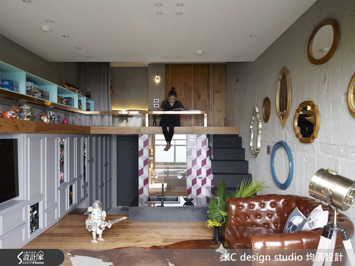 15坪中古屋(5~15年)＿工業風客廳案例圖片＿KC design studio 均漢設計＿KC_15萬里葉宅之8