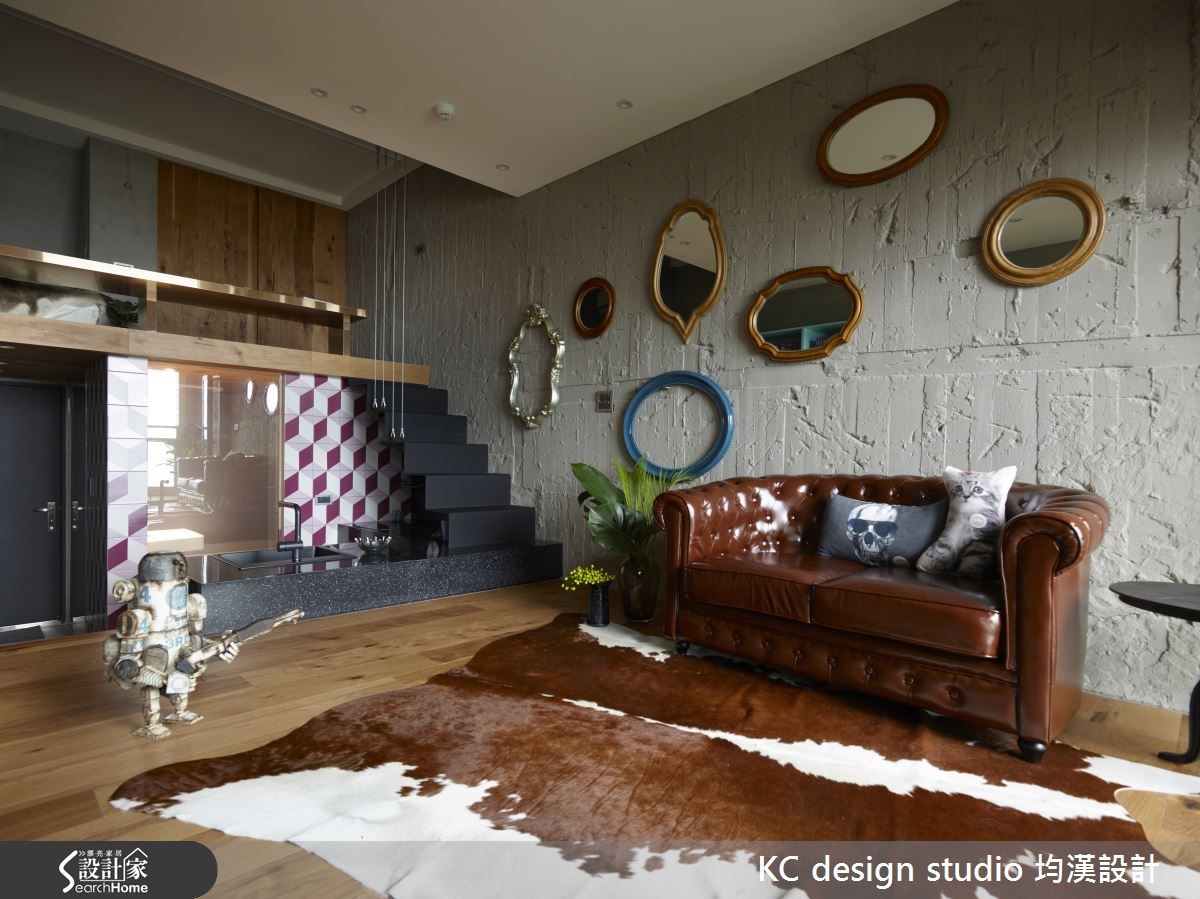 15坪中古屋(5~15年)＿工業風客廳案例圖片＿KC design studio 均漢設計＿KC_15萬里葉宅之9