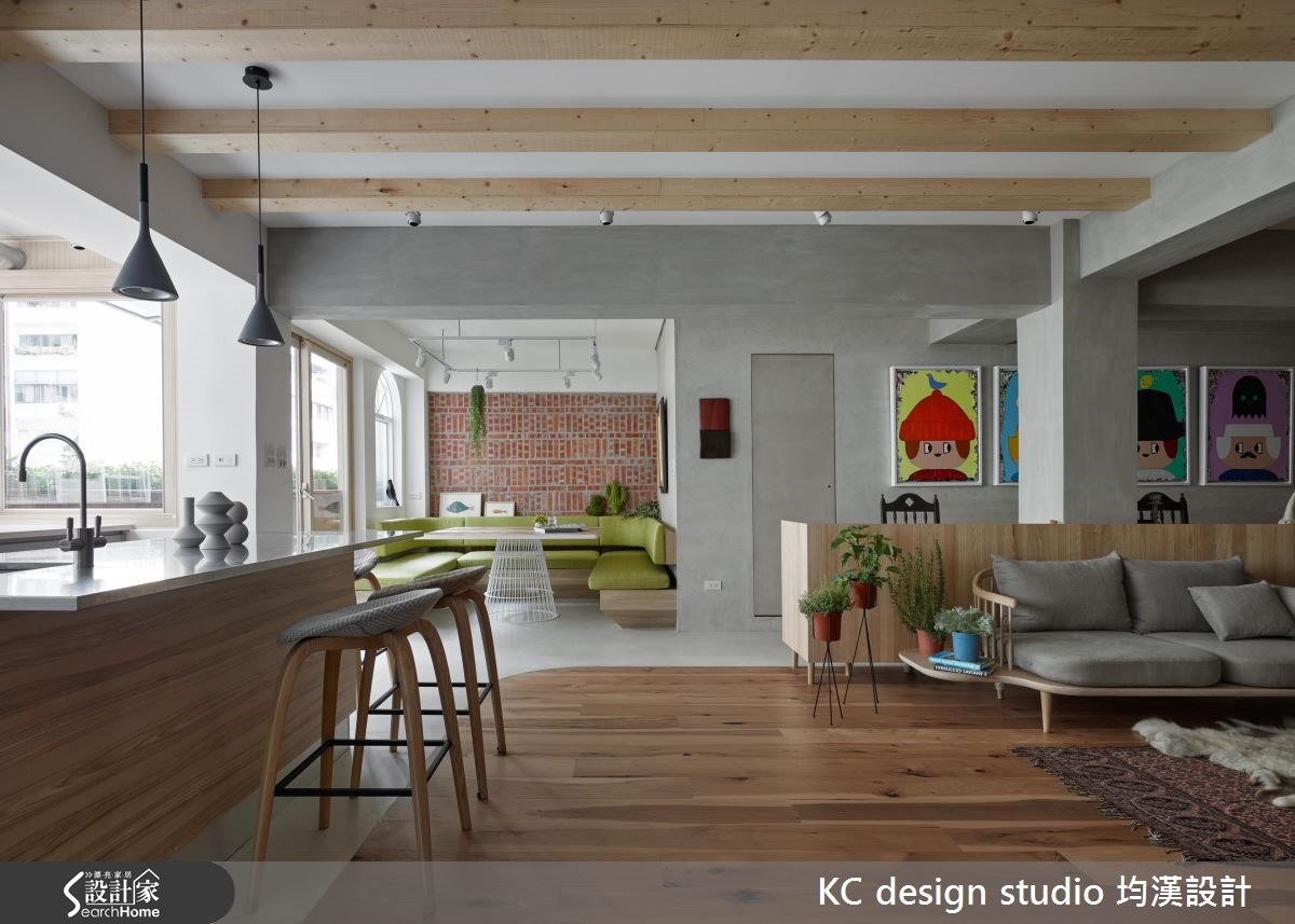 38坪老屋(16~30年)＿混搭風客廳餐廳廚房案例圖片＿KC design studio 均漢設計＿KC_16忠孝T宅之7