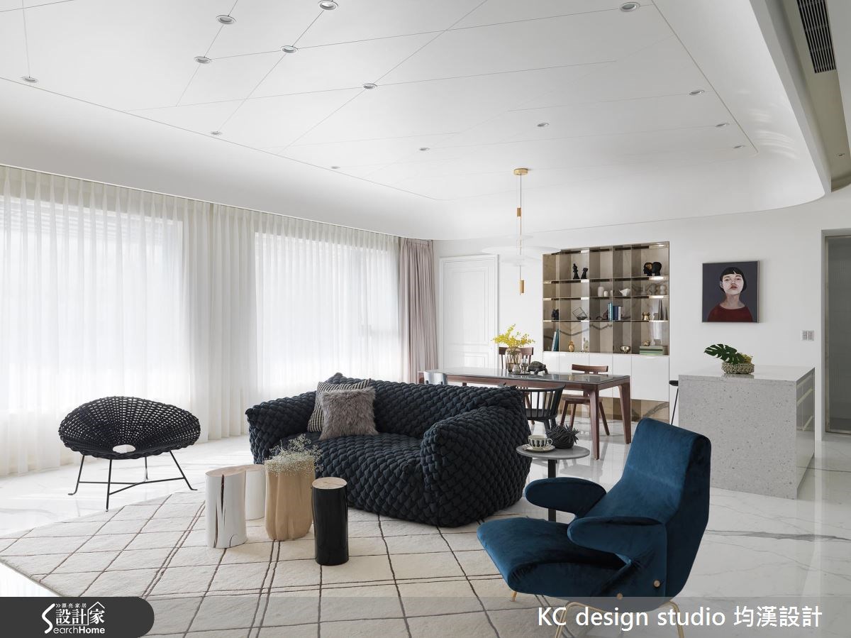 55坪新成屋(5年以下)＿現代風客廳餐廳案例圖片＿KC design studio 均漢設計＿KC_18松疆黃宅之1