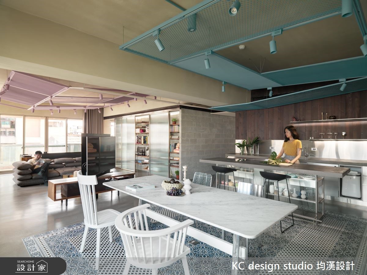 60坪老屋(16~30年)＿混搭風客廳餐廳廚房案例圖片＿KC design studio 均漢設計＿KC_19松智花宅之6