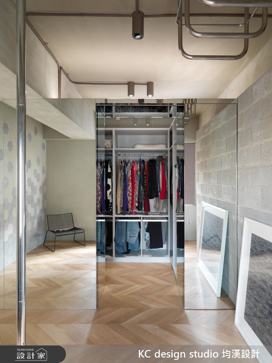 60坪老屋(16~30年)＿混搭風更衣間案例圖片＿KC design studio 均漢設計＿KC_19松智花宅之18
