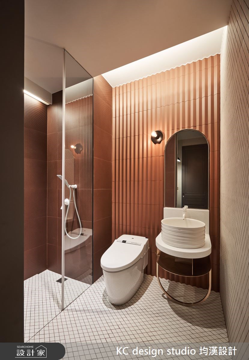 45坪新成屋(5年以下)＿混搭風浴室案例圖片＿KC design studio 均漢設計＿KC_24新店王宅之25
