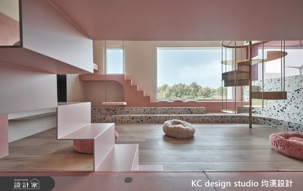 新成屋(5年以下)＿奢華風多功能室案例圖片＿KC design studio 均漢設計＿KC_32粉紅貓屋之20